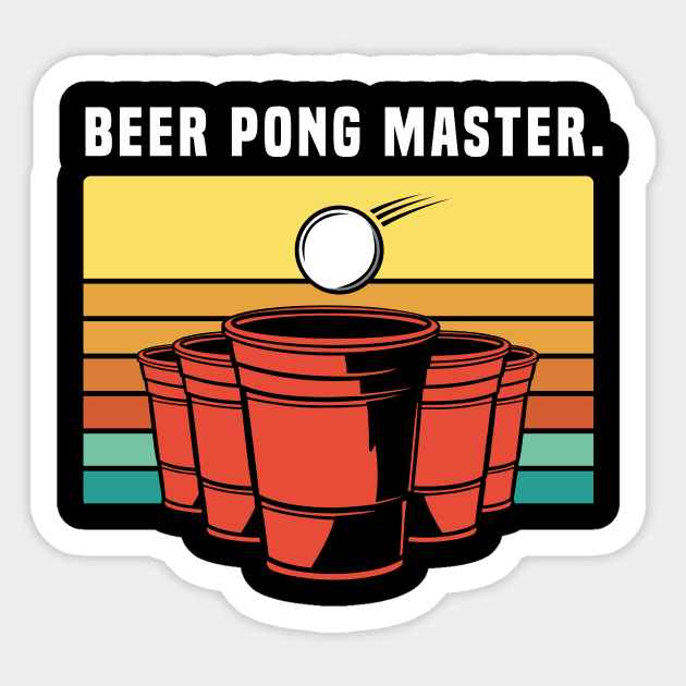 Party Beer Pong Master Sticker by QuentinD